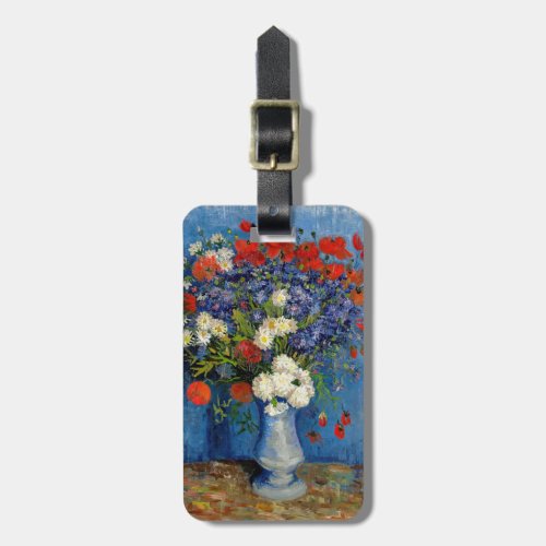 Vincent van Gogh _ Vase with Cornflowers  Poppies Luggage Tag