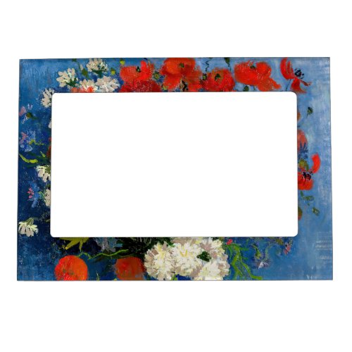 Vincent van Gogh _ Vase with Cornflowers  Poppies Magnetic Frame