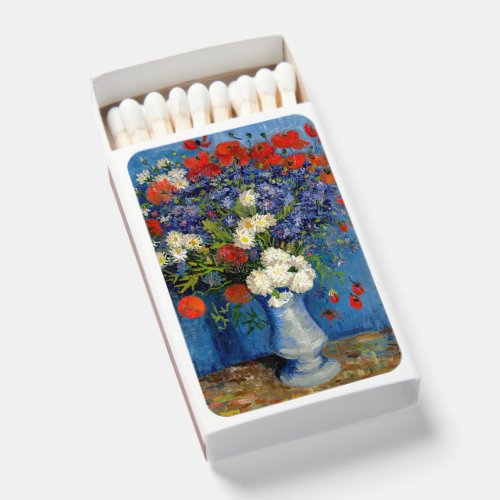 Vincent van Gogh _ Vase with Cornflowers  Poppies Matchboxes