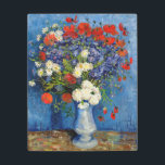 Vincent van Gogh - Vase with Cornflowers & Poppies Metal Print<br><div class="desc">Vase with Cornflowers and Poppies - Vincent van Gogh,  Oil on Canvas,  1887,  Paris</div>