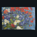 Vincent van Gogh - Vase with Cornflowers & Poppies Pillow Case<br><div class="desc">Vase with Cornflowers and Poppies - Vincent van Gogh,  Oil on Canvas,  1887,  Paris</div>