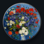 Vincent van Gogh - Vase with Cornflowers & Poppies PopSocket<br><div class="desc">Vase with Cornflowers and Poppies - Vincent van Gogh,  Oil on Canvas,  1887,  Paris</div>