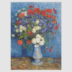 Vincent van Gogh - Vase with Cornflowers & Poppies Tissue Paper