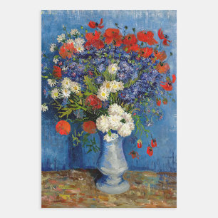 Vincent van Gogh - Vase with Cornflowers & Poppies Wrapping Paper Sheets