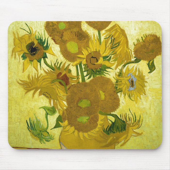 Vincent Van Gogh Vase With Fifteen Sunflowers 1888 Mouse Pad