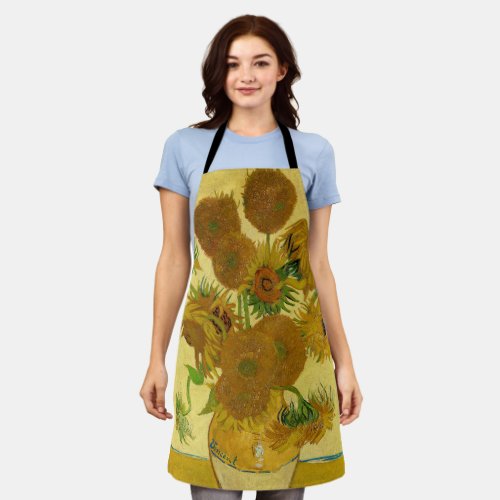 Vincent van Gogh _ Vase with Fifteen Sunflowers Apron