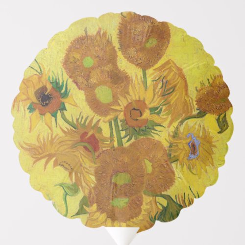 Vincent van Gogh _ Vase with Fifteen Sunflowers Balloon