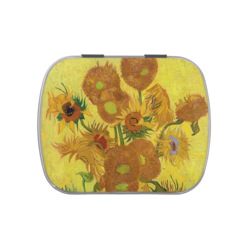 Vincent van Gogh _ Vase with Fifteen Sunflowers Candy Tin