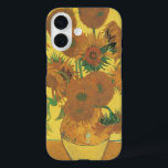 Vincent van Gogh - Vase with Fifteen Sunflowers iPhone 16 Case<br><div class="desc">Vase with Fifteen Sunflowers or simply Sunflowers (1888) by Vincent van Gogh is a vintage Post Impressionism floral fine art painting. It is part of a still life series of several similar paintings with a bouquet of garden flowers in a vase. The entire series show sunflowers in all stages of...</div>