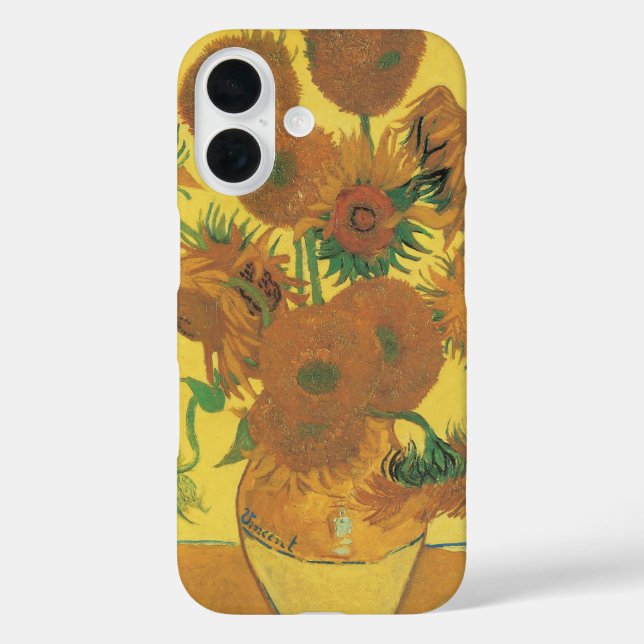 Vincent van Gogh - Vase with Fifteen Sunflowers Case-Mate iPhone Case (Back)