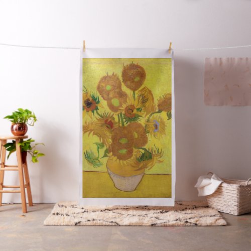 Vincent van Gogh _ Vase with Fifteen Sunflowers Fabric