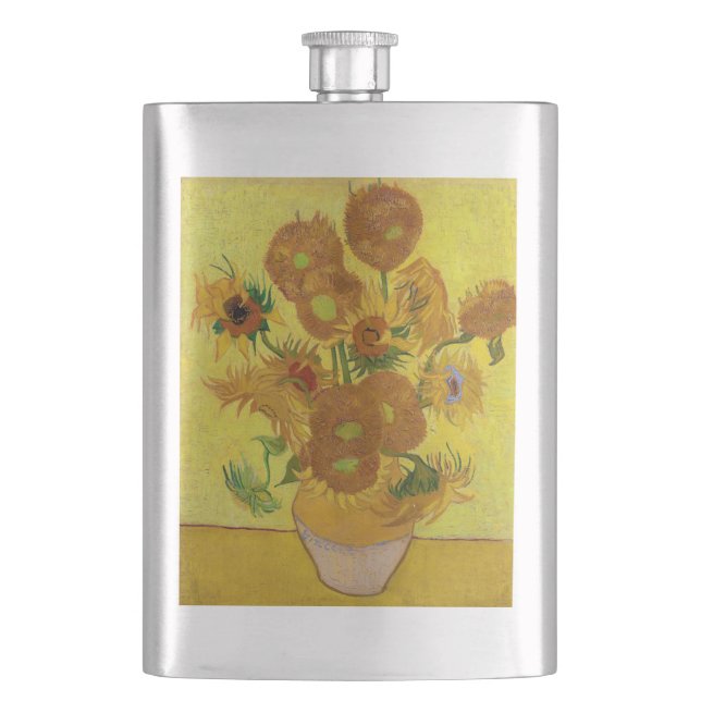 Vincent van Gogh - Vase with Fifteen Sunflowers Flask (Front)