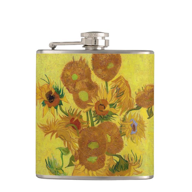 Vincent van Gogh - Vase with Fifteen Sunflowers Flask (Front)