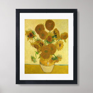 Vincent van Gogh - Vase with Fifteen Sunflowers Framed Art