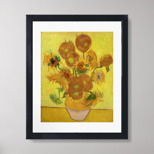 Vincent van Gogh - Vase with Fifteen Sunflowers Framed Art