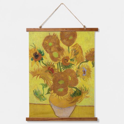 Vincent van Gogh _ Vase with Fifteen Sunflowers Hanging Tapestry