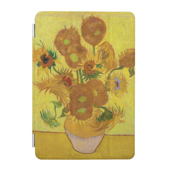 Vincent van Gogh - Vase with Fifteen Sunflowers iPad Mini Cover (Front)