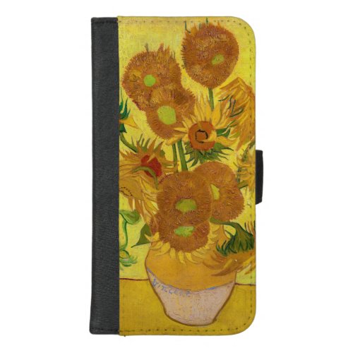 Vincent van Gogh _ Vase with Fifteen Sunflowers iPhone 87 Plus Wallet Case