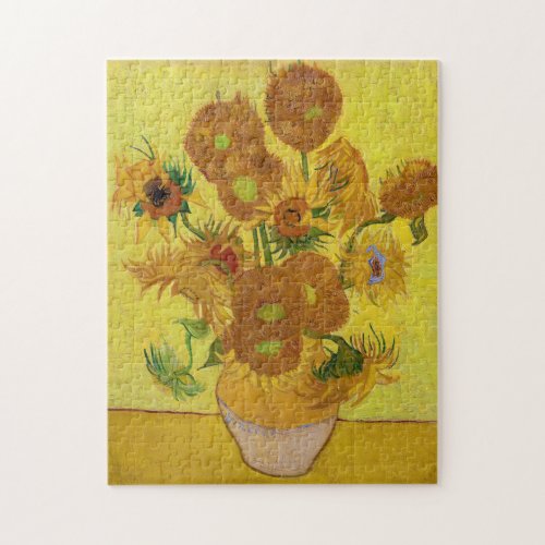 Vincent van Gogh _ Vase with Fifteen Sunflowers Jigsaw Puzzle