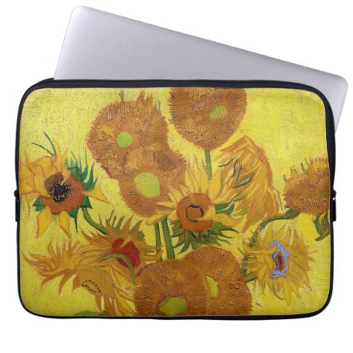 Vincent van Gogh _ Vase with Fifteen Sunflowers Laptop Sleeve