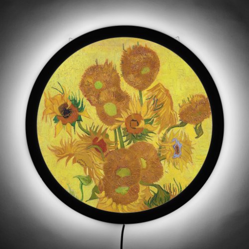 Vincent van Gogh _ Vase with Fifteen Sunflowers LED Sign