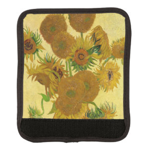 Vincent van Gogh - Vase with Fifteen Sunflowers Luggage Handle Wrap
