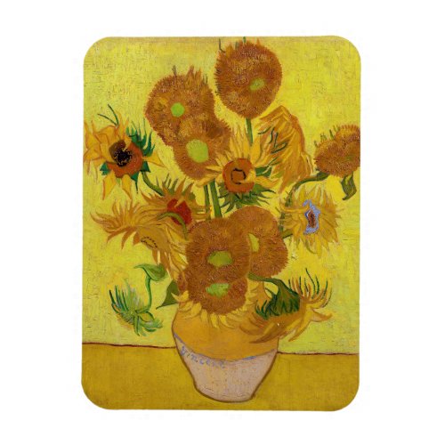 Vincent van Gogh _ Vase with Fifteen Sunflowers Magnet