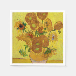 Vincent van Gogh - Vase with Fifteen Sunflowers Napkins