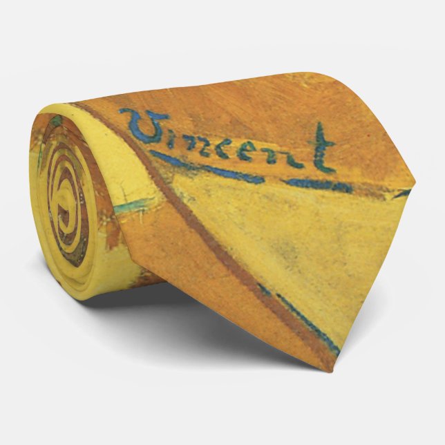 Vincent van Gogh - Vase with Fifteen Sunflowers Neck Tie (Rolled)