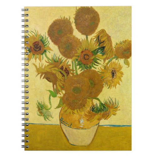 Vincent van Gogh _ Vase with Fifteen Sunflowers Notebook