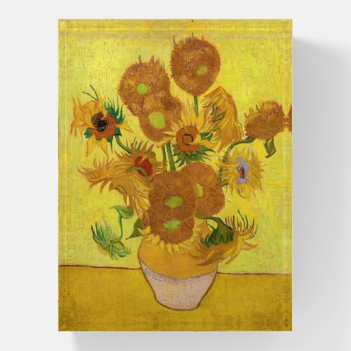 Vincent van Gogh _ Vase with Fifteen Sunflowers Paperweight