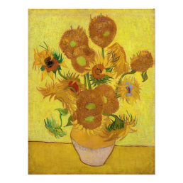 Vincent van Gogh - Vase with Fifteen Sunflowers Photo Print