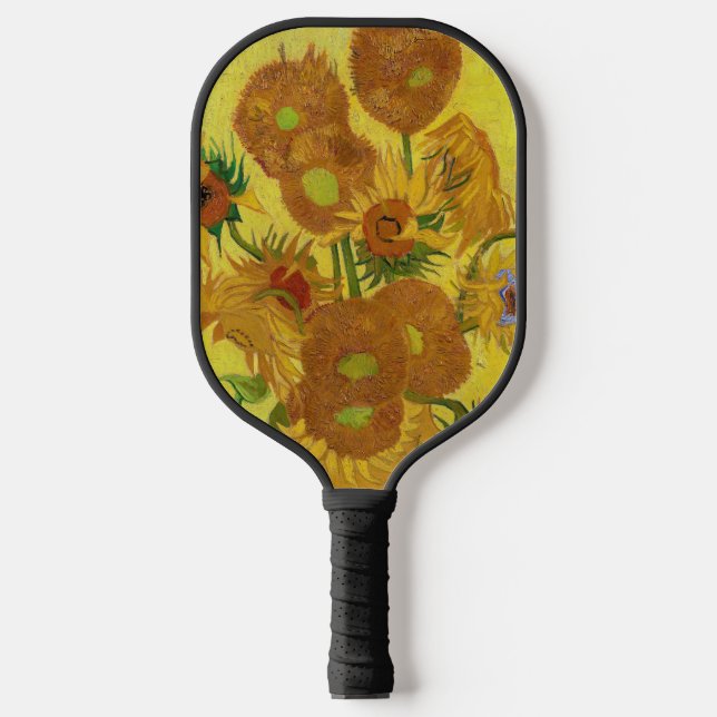 Vincent van Gogh - Vase with Fifteen Sunflowers Pickleball Paddle (Front)