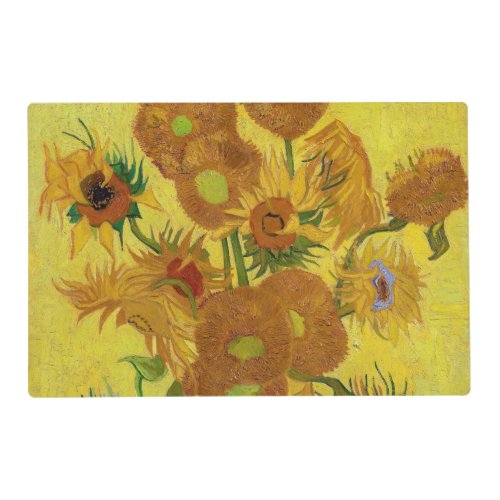 Vincent van Gogh _ Vase with Fifteen Sunflowers Placemat