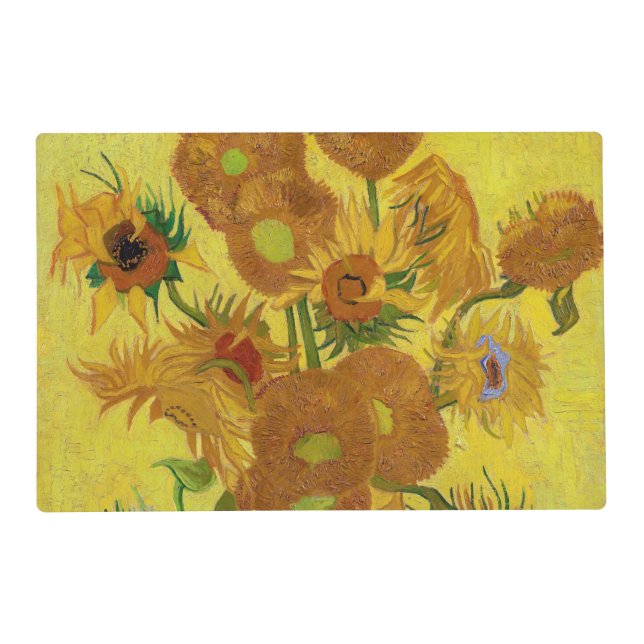 Vincent van Gogh - Vase with Fifteen Sunflowers Placemat (Front)