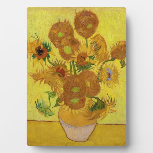 Vincent van Gogh _ Vase with Fifteen Sunflowers Plaque