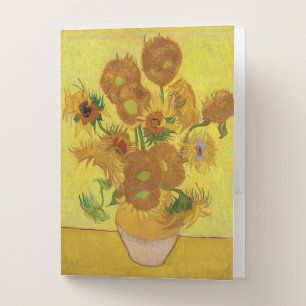 Vincent van Gogh - Vase with Fifteen Sunflowers Pocket Folder