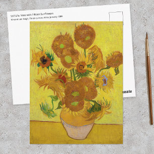 Vincent van Gogh - Vase with Fifteen Sunflowers Postcard