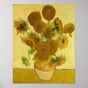 Vincent van Gogh - Vase with Fifteen Sunflowers Poster