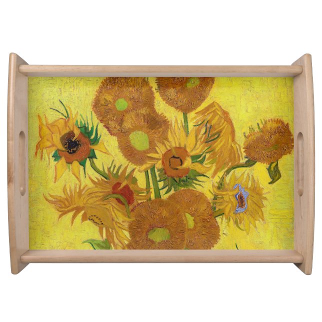 Vincent van Gogh - Vase with Fifteen Sunflowers Serving Tray (Front)