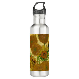 Vincent van Gogh - Vase with Fifteen Sunflowers Stainless Steel Water Bottle