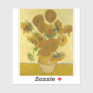 Vincent Van Gogh -Vase with Fifteen Sunflowers Sticker
