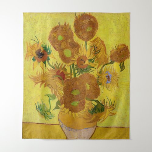 Vincent van Gogh _ Vase with Fifteen Sunflowers Tapestry