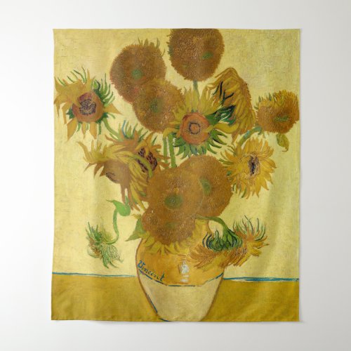 Vincent van Gogh _ Vase with Fifteen Sunflowers Tapestry