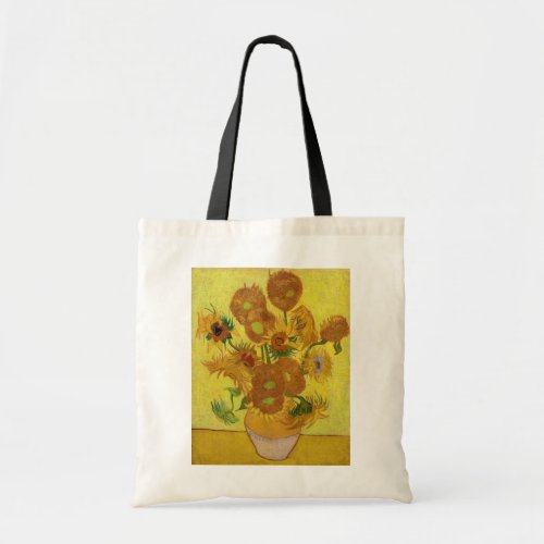 Vincent van Gogh _ Vase with Fifteen Sunflowers Tote Bag