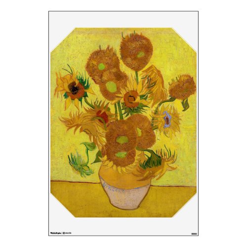 Vincent van Gogh _ Vase with Fifteen Sunflowers Wall Decal