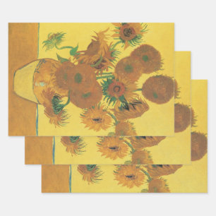 Vincent van Gogh - Vase with Fifteen Sunflowers Wrapping Paper Sheets