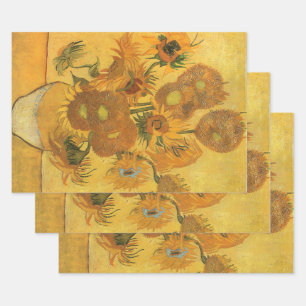 Vincent van Gogh - Vase with Fifteen Sunflowers Wrapping Paper Sheets