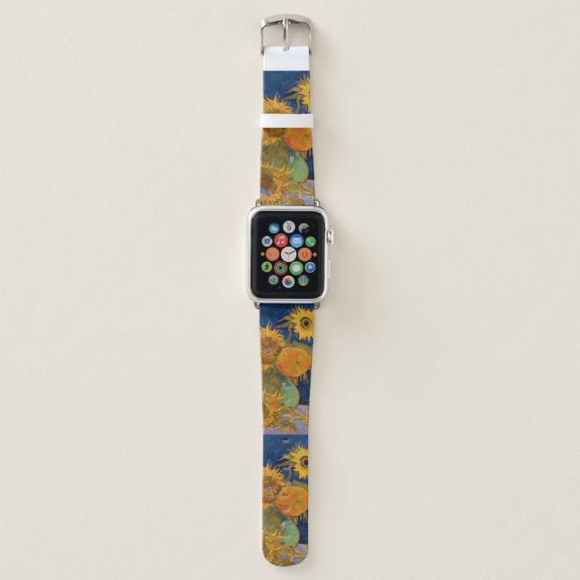 Vincent van Gogh - Vase with Five Sunflowers Apple Watch Band (Front)