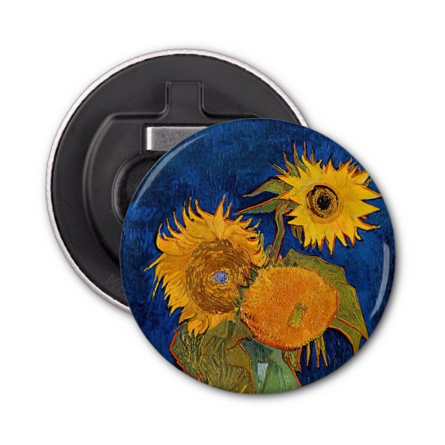 Vincent van Gogh - Vase with Five Sunflowers Bottle Opener (Front)